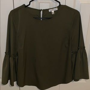 olive green shirt